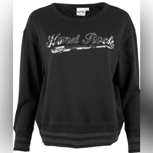 Women's Hard Rock Cafe Sweatshirt‎ XXL Black - Picture 1 of 9